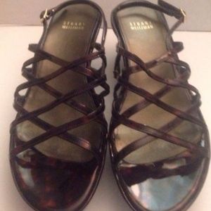 STUART WEITZMAN Brown Tortoise Shell Patent